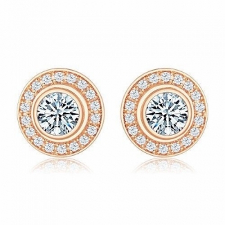 Cartier D'AMOUR Earrings in 18K Pink Gold with Diamond
